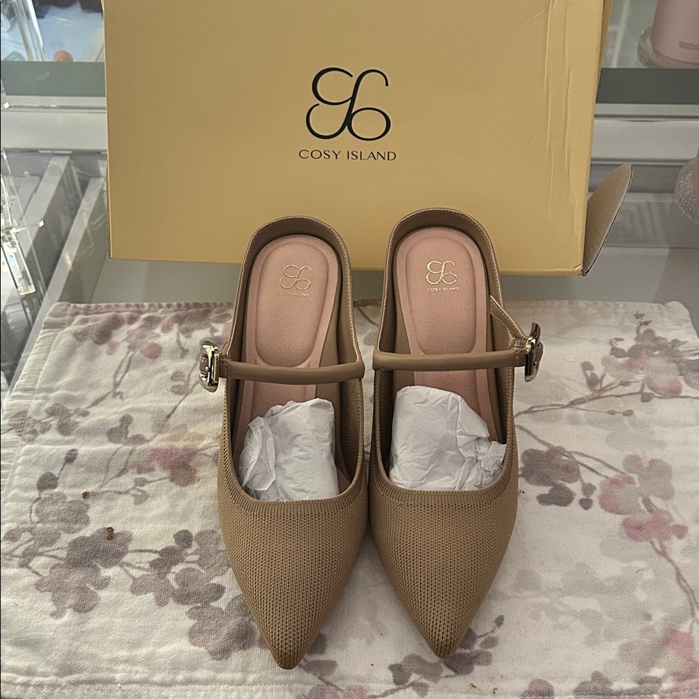 Tan Mules for Women